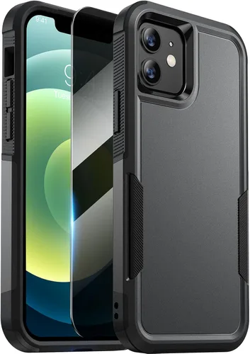 Miniatura 86 de Diaclara Funda diseñada para iPhone 12 Pro Max, [con protector de pantalla de privacidad] [antiespía] [protección contra caídas de grado militar]