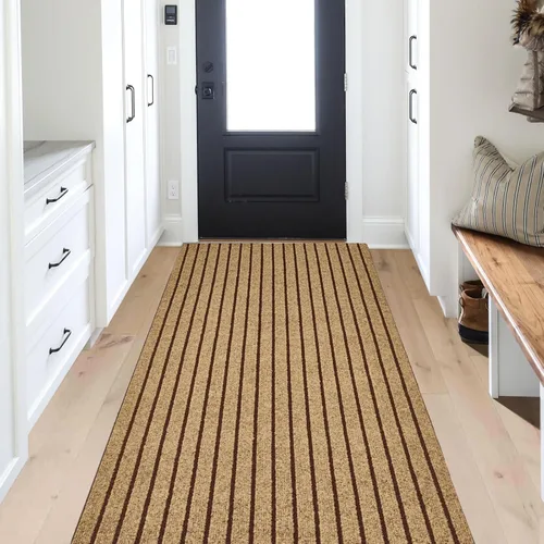 Alfombra de pasillo ANTPOP de 2 pies x 6 pies para interior y exterior, alfombra lavable con respaldo de goma, alfombra de pasillo para pasillo de