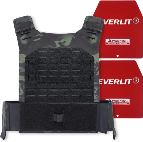 Miniatura 11 de EVERLIT Chaleco con peso ajustable de 14 libras/20 libras, peso incluido, para entrenamiento de peso corporal, fitness, entrenamiento, correr
