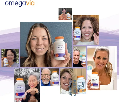 Miniatura 9 de OmegaVia Aceite de pescado EPA 500 Omega-3, 120 cápsulas, 500 mg de EPA/píldora, fórmula EPA de alta pureza (forma de triglicérido), certificado
