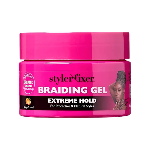 Miniatura 10 de Red by Kiss Gel para Trenzas de Fijación Extrema Styler Fixer para Trenzas de Caja y Cornrows, Hidratante, Acondicionador, Control de Encrespamiento