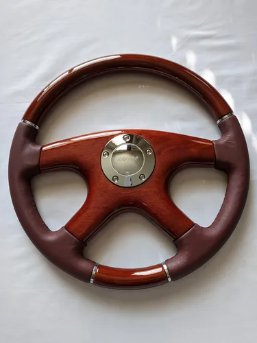 Miniatura 4 de Raptor Volante de madera de caoba y cuero granate de 15 pulgadas