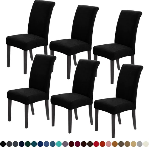 Miniatura 20 de Joccun Fundas para Sillas de Comedor Juego de 2, Fundas Elásticas para Sillas de Comedor Fundas para Sillas de Comedor Protector de Asiento, Funda