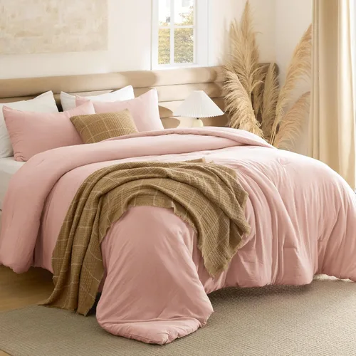 Miniatura 20 de Bedsure Juego edredón suave prelavado individual/individual XL, 365 días, cálido relleno alternativo GentleSoft™, 1 edredón ligero:68x88 pulgadas
