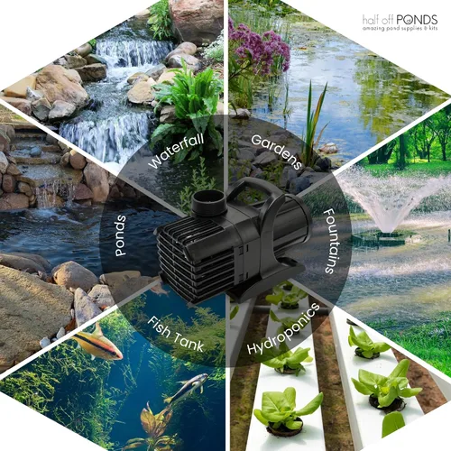 Miniatura 8 de HALF OFF PONDS Aqua Pulse Series - Bombas sumergibles de tracción híbrida de 550 gal/hr a 12,500 gal/hr Cable de 33 pies