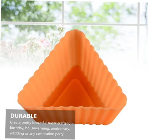 Miniatura 5 de Moldes de silicona para magdalenas triangulares, mini velas de silicona para tartas, molde para tartas de chocolate, tazas de papel, molde