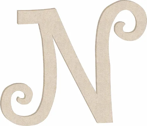 Miniatura 18 de Pequeña letra de madera de 2 pulgadas con forma de letra L para manualidades, decoración de letras sin terminar del alfabeto para niña, forma ABC