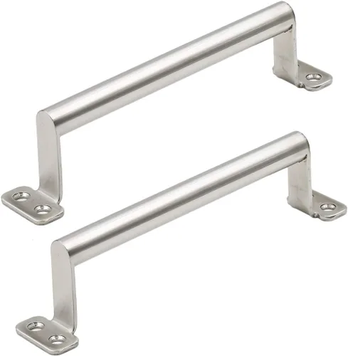 Miniatura 5 de Manija de puerta corrediza para puerta de granero, tiradores de bolsillo para puerta de 6.8 pulgadas, centro de agujeros de acero inoxidable