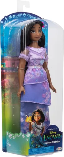 Miniatura 6 de Disney Encanto Muñeca de moda de Isabela con vestido, zapatos y horquilla