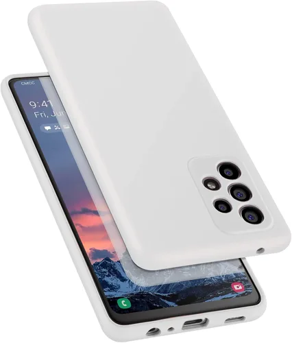 Miniatura 9 de Funda diseñada para Galaxy A52 5G / A52s 5G, silicona líquida de goma a prueba de golpes, forro de tela de microfibra suave, compatible con Galaxy