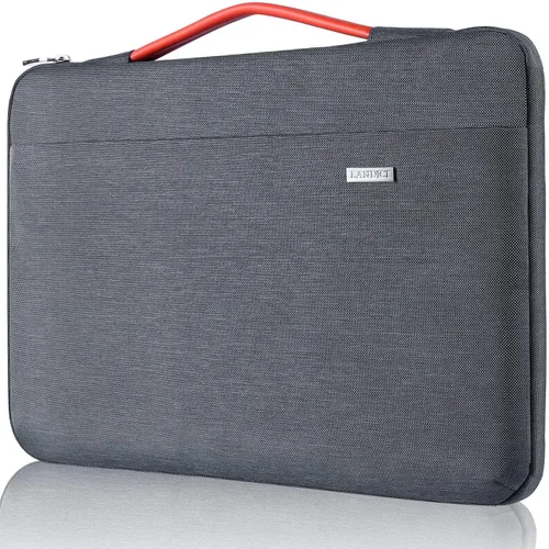 LANDICI Funda para Laptop de 360° de 14 15 Pulgadas Compatible con MacBook Air 15 M2/M3/M4 2022-2025, MacBook Pro 15, Hp Chromebook 14, Bolsa Gris