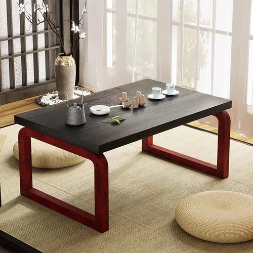Miniatura 2 de Mesa de centro plegable de madera Flodable para computadora portátil, mesa de té baja Mesa de picnic de té, mesa de centro plegable de madera