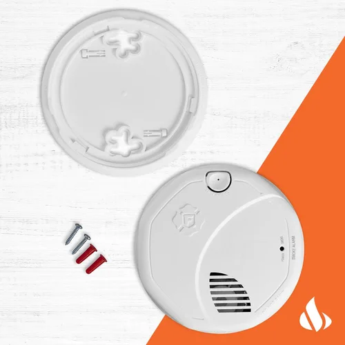 Miniatura 2 de First Alert Detector de humo, batería sellada de 10 años, detector de doble sensor con botón de prueba y silencio, SM310, paquete de 1 unidad