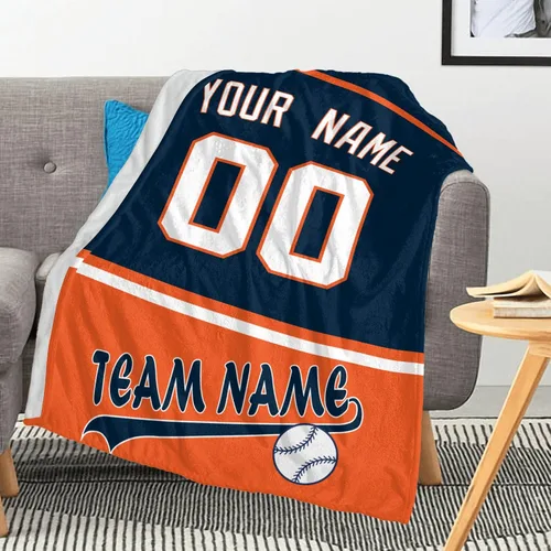 ANTKING Manta personalizada con cualquier nombre y cualquier número, regalos para hombres, mujeres y bebés