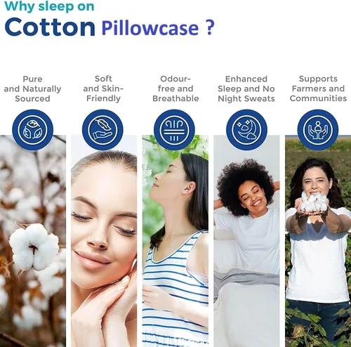 Miniatura 11 de Funda de almohada de viaje de 12 x 18 pulgadas, paquete de 2 piezas, 100% algodón egipcio con cierre de cremallera, 500 hilos, fundas de almohada