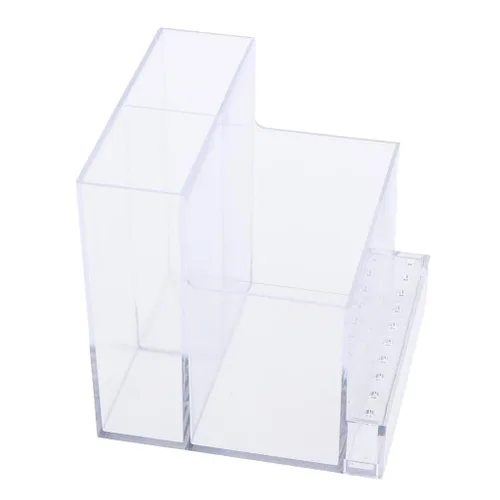 F Fityle Soporte para brocas de uñas de 13 agujeros, organizador de manicura, altura: 4.1 in; ancho: 10,5/4,1 pulgadas; longitud inferior: 3.8