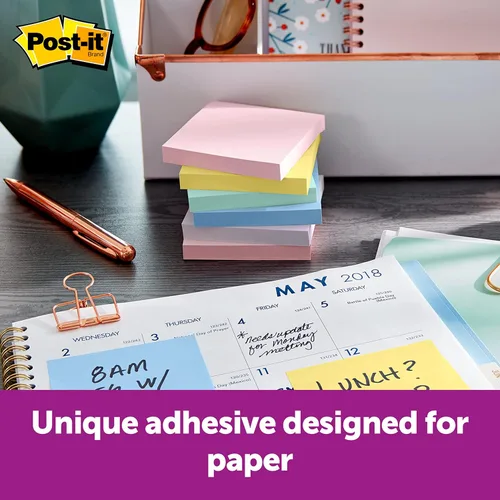 Miniatura 7 de Post-it Colección Jaipur Papel para anotar, de 3 x 3 pulgadas. Paquete de 5 resmas (654-5UC)., Colección Helsinki