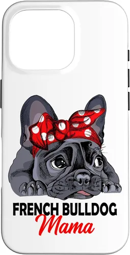 Miniatura 20 de iPhone 13 Pro Max Frenchie Mama Lindo Bulldog Francés Perro Mamá Divertido Estuche de Regalo para Mujer
