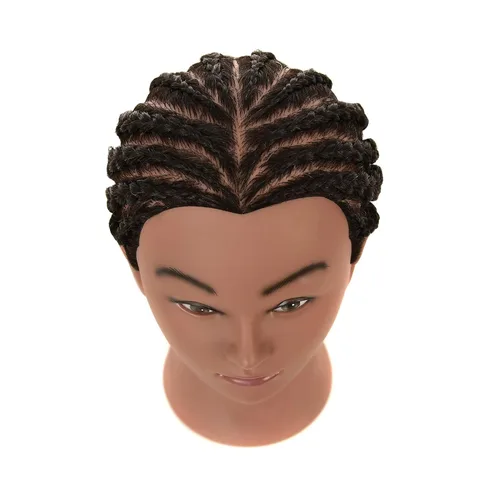 Miniatura 4 de RIHANNAHAIR - Cabello humano 100% real estilo afro, incluye cabeza de maniquí para peluquería: prácticas de estilismo, trenzado, rizado, estilizado