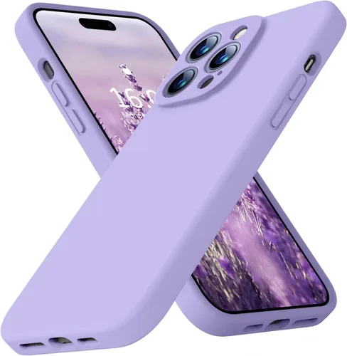 Miniatura 15 de Funda compatible con iPhone 13 de 6.1 pulgadas, de silicona líquida premium [forro de microfibra suave antiarañazos], goma de gel, protección Uva