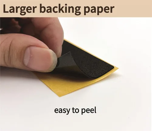 Miniatura 4 de Cinta de agarre de espuma para diapasón, cinta antiderrapante para monopatín de dedo 40mmX110mm (8 piezas negras 4 piezas blancas)