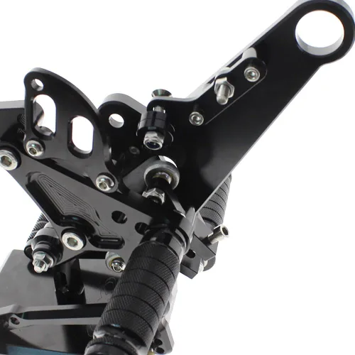 Miniatura 7 de Reposapiés de motocicleta ajustable de aluminio Billet para Ducati Diavel 2011-2015 carbono 2011-2016 AMG 2011-2012 (negro)