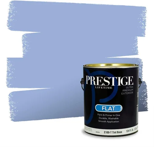 Miniatura 255 de Pintura Exterior + imprimación PRESTIGE, todo-en-uno, 1 galón, acabado mate, color comparable al Valspar* Royal Gray* VS151-Gris real