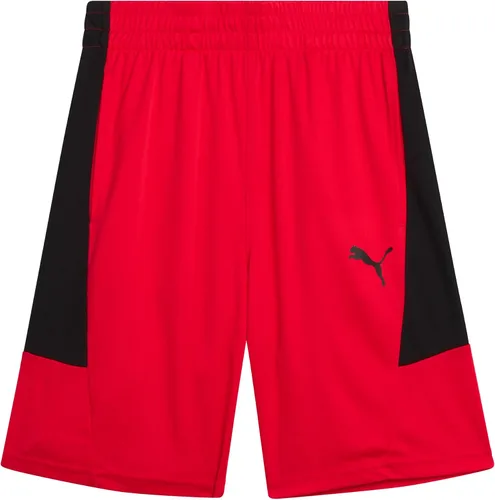 Miniatura 11 de PUMA Pantalones cortos deportivos para niños, de secado rápido, transpirables, entrelazados, con bolsillos (tallas 4-20)