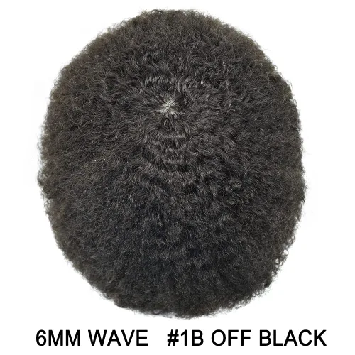 Miniatura 2 de FACE MIRACLE Afro Toupee para hombres negros, extensiones rizadas para hombre, todos los sistemas de cabello humano de poliuretano afroamericano 1B#