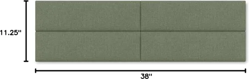 Miniatura 10 de Jaxx Panelist - Cabecero acolchado moderno, juego de 4 paneles para montar en la pared (cada uno de 11.25 x 38 pulgadas), tamaño King