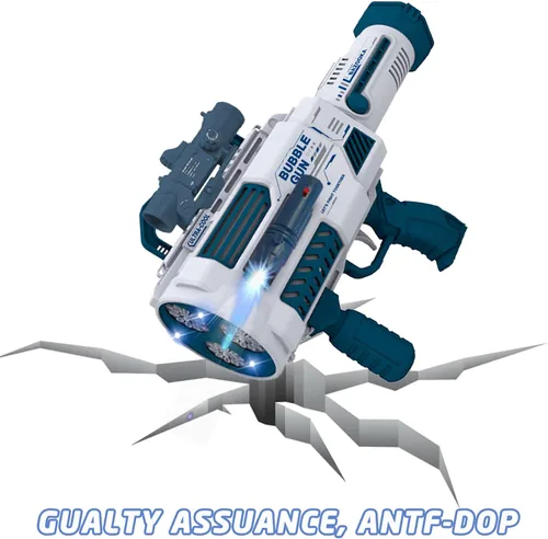 Miniatura 11 de Pistola de burbujas automática Gatling, que produce miles de burbujas por minuto, adecuada para niños y adultos y perfecta para fiestas