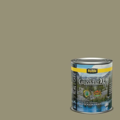 Miniatura 48 de Rodda Paint CASCADIA XL Pintura e imprimación satinada exterior en uno, cuarto de galón, resistencia industrial