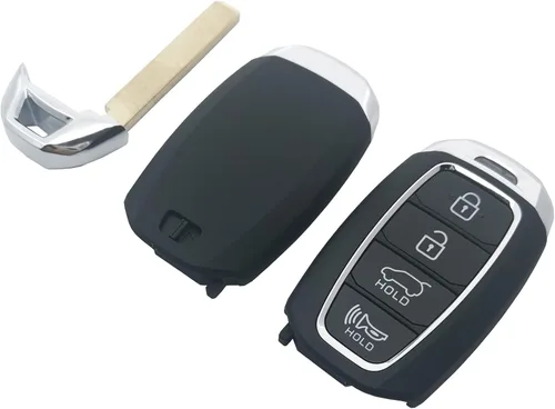 Miniatura 6 de Funda para llavero compatible con Hyundai Kona Santa Fe Elantra GT Veloster Accent Venue 2019 2020 2021 2019 2020 2021, repuesto (negro)