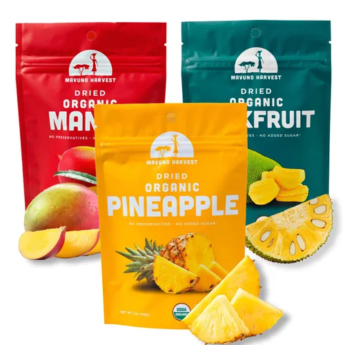 Miniatura 14 de Mavuno Harvest - Fruta seca 100% orgánica, 6 paquetes de 2 onzas de Jaca