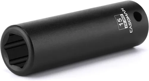 Miniatura 27 de CASOMAN Enchufe de impacto de 6 PT de 1/2" x 1.378 in de profundidad, CR-MO, 1/2 pulgada de transmisión de 6 puntos para una fácil extracción