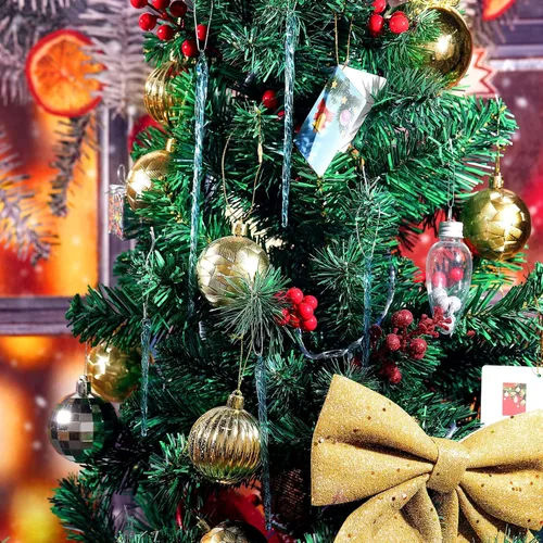 Miniatura 4 de Boao Carámbano de vidrio de 3.5 a 7.8 pulgadas, adornos de Navidad de carámbano de vidrio torcido, decoraciones colgantes (azul claro, 25 unidades)