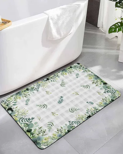 Miniatura 11 de Tapete de baño de Navidad para bañera, antideslizante, de secado rápido y absorbente, de tierra de diatomeas, fregadero, cocina, sala de estar