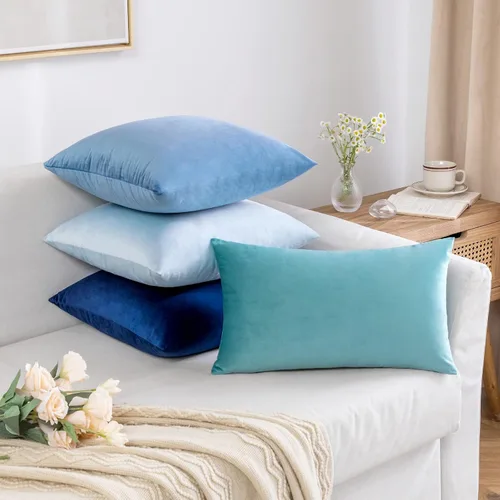 Miniatura 3 de MIULEE - Funda de almohada de terciopelo suave de lujo decorativa, funda de cojín rectangular única para sofá de primavera, dormitorio, automóvil