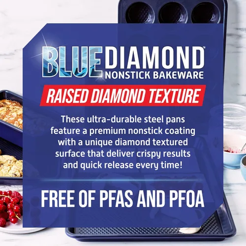 Miniatura 3 de Blue Diamond Molde rectangular para pasteles de 13" x 9" para hornear