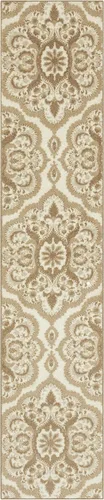Miniatura 30 de Maples Rugs - Alfombra antideslizante Vivian, para pasillo o entrada, patrón de medallones [fabricada en Estados Unidos], 2 x 6 pies, color gris