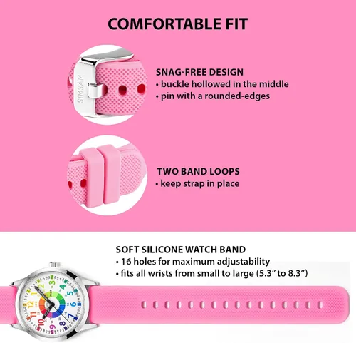 Miniatura 3 de Reloj para niños, relojes para niños de 8 a 12 años, reloj analógico para niños, reloj para niñas, relojes para niñas de 8 a 10 años, 3-5, 4, 7, 5