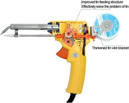 Miniatura 3 de Pistola de soldadura automática de mano, kit de soldadura eléctrica de mano, herramienta de soldadura 110 V, 220 V, 60 W, para placa de circuitos