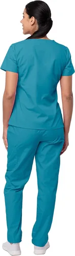 Miniatura 2 de Sivvan Ropa quirúrgica para mujer - Conjunto de uniforme médico y pantalones cargo