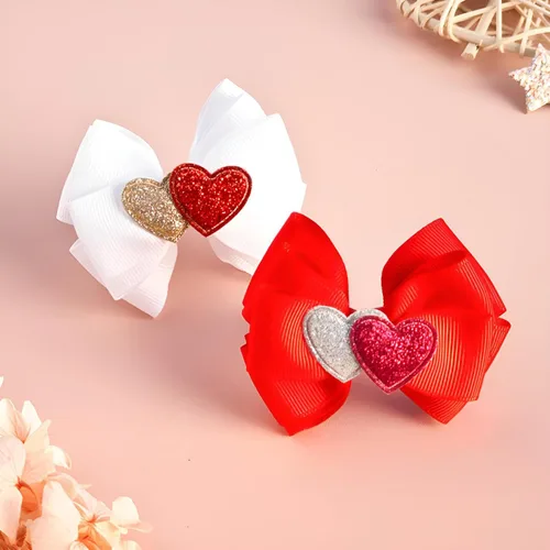 Miniatura 6 de Lazos para el pelo de Halloween para niñas, 4 pinzas para el pelo de calabaza fantasma, bonitos pasadores de cinta de grogrén para niños, accesorios