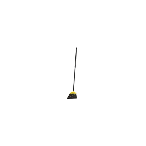 Miniatura 2 de Rubbermaid Commercial Products Escoba de ángulo de barrido jumbo de superficie lisa de 10 pulgadas, mango de metal, negro, para limpiar áreas