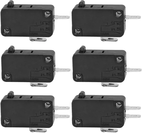 6 piezas de repuesto para interruptor de puerta de horno microondas W10269458 W10727360 W10269460 SZM-V16-FC-61 SZM-V16-FC-62 SZM-V16-FC-63