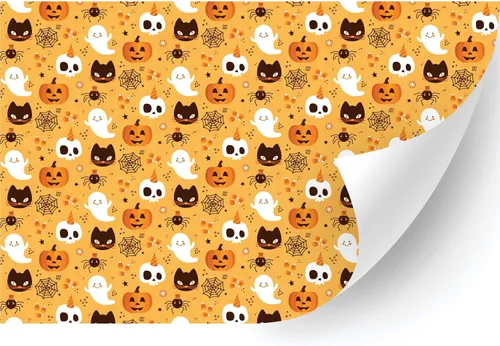 Miniatura 48 de HTV4U Vinilo de transferencia de calor con estampado de Halloween (zigzag de Halloween, 18.5 pulgadas x 3 yardas), papel de transferencia de prensa