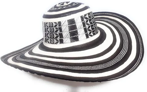 Miniatura 19 de Sombrero colombiano Sombrero Sinuano Arrow Cane Caña Flecha Vueltiao Hecho por Auténticos Indígenas Colombianos