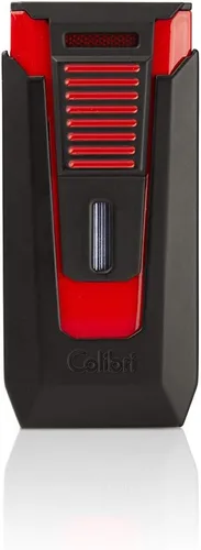 Miniatura 3 de Colibri Encendedor deslizante de doble chorro, negro + rojo