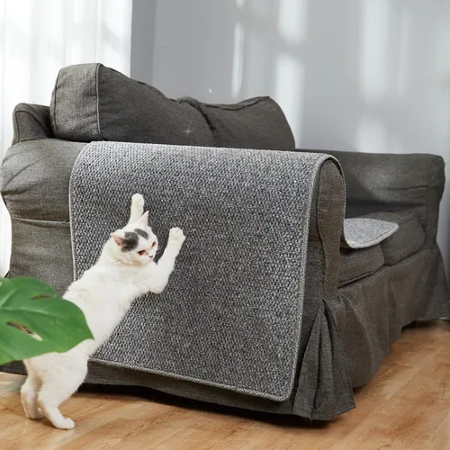 Miniatura 4 de SHENGOCASE Alfombra gruesa para escalar pared de gato de 67 x 23.6 pulgadas, rascador de muebles de pared para gatos, poste rascador, protector